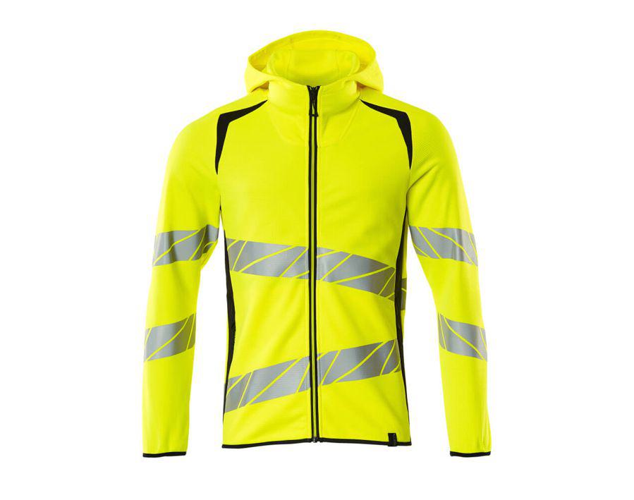 Kapuzensweatshirt mit Reißverschluss ACCELERATE SAFE hi-vis gelb/schwarzblau