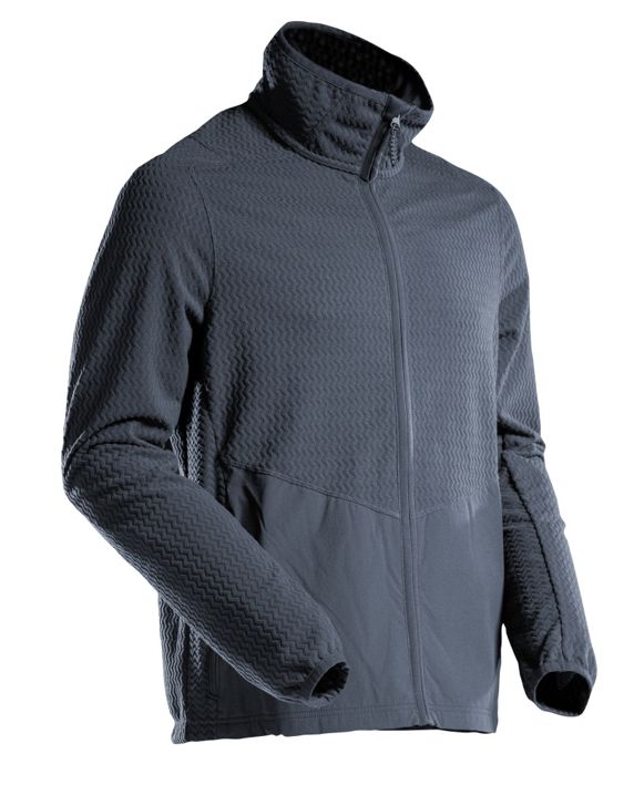 Microfleece Pullover mit Reißverschluss CUSTOMIZED schwarzblau