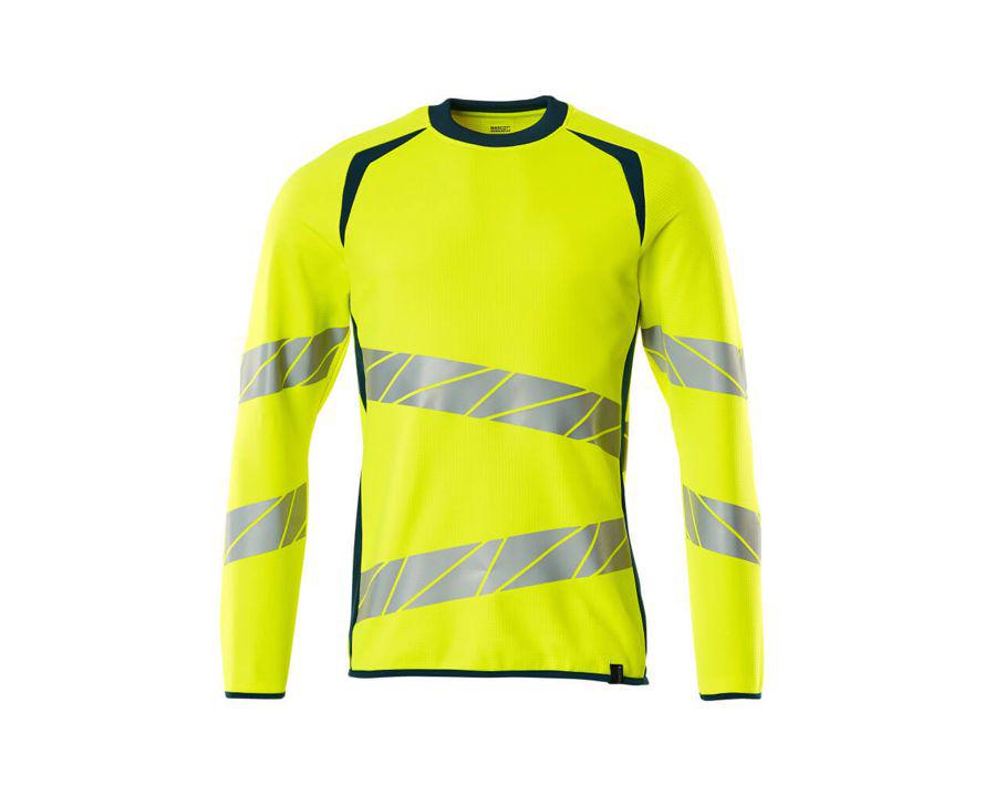 Sweatshirt ACCELERATE SAFE hi-vis gelb/dunkelpetroleum