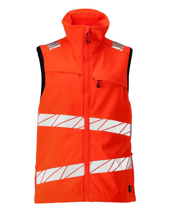 Softshell Weste ACCELERATE SAFE hi-vis rot