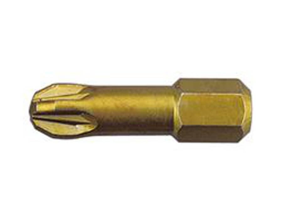 Bit für Kreuzschlitzschrauben PZ 1/4", ähnlich DIN 3126 C 6,3, extrahart