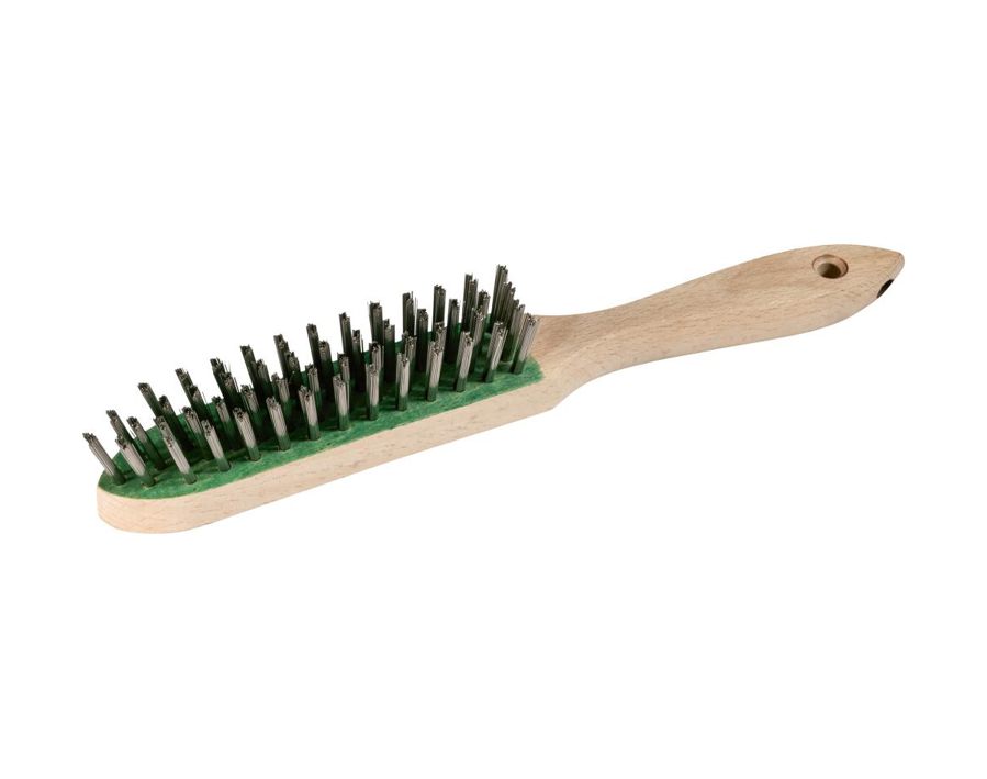 Drahthandbürste, rostfreier Stahldraht V4A, glatt