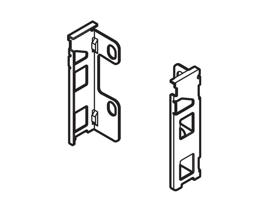 Holzrückwandhalter links/rechts Höhe M LEGRABOX pure