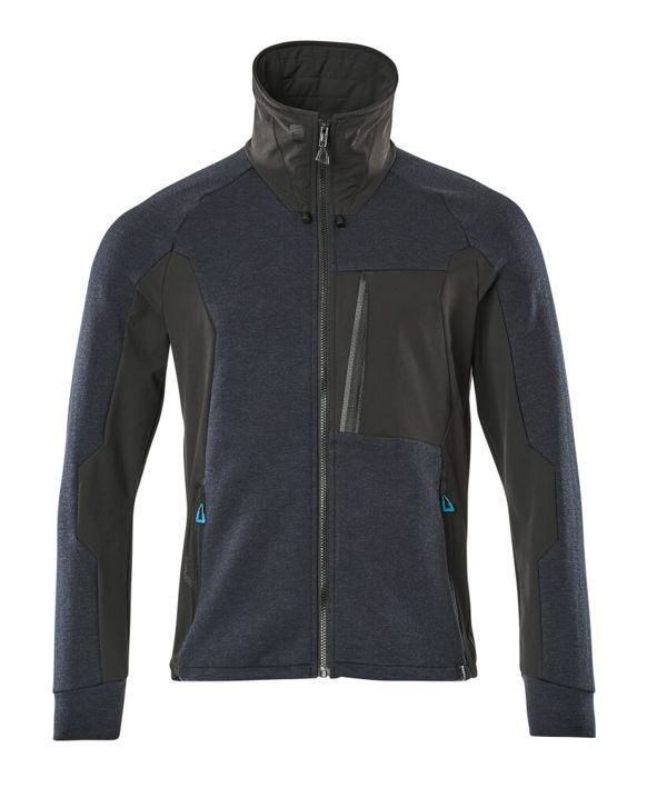 Sweatshirt mit Reißverschluss ADVANCED schwarzblau/schwarz