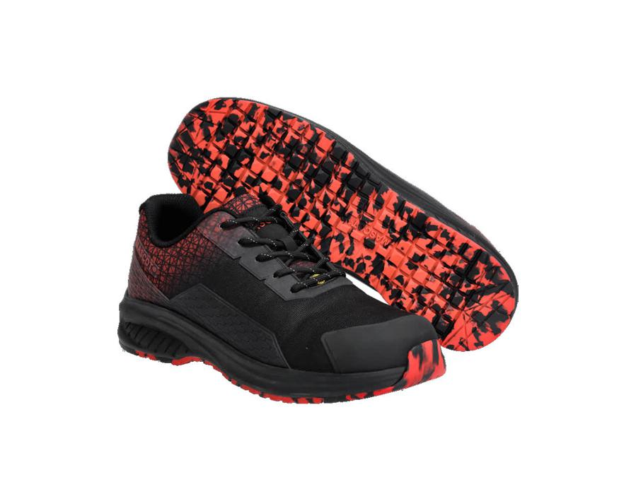 Sicherheitshalbschuh FOOTWEAR ACCELERATE schwarz/verkehrsrot