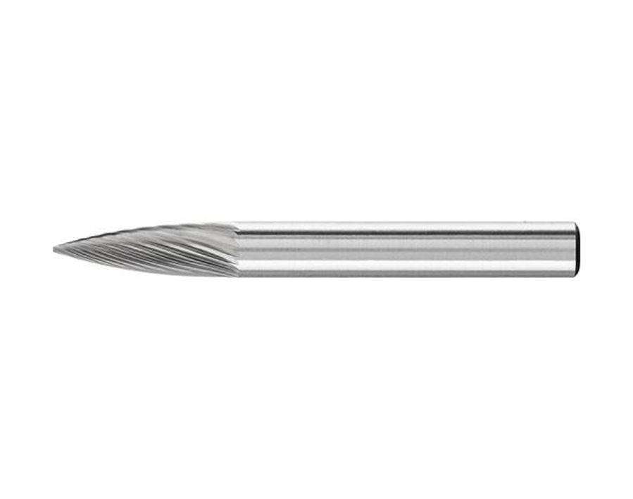 Hartmetallfrässtift (Rotorfräser) DIN 8033 – Schaft-Ø 6 mm, Spitzbogenform SPG, Zahnung 5