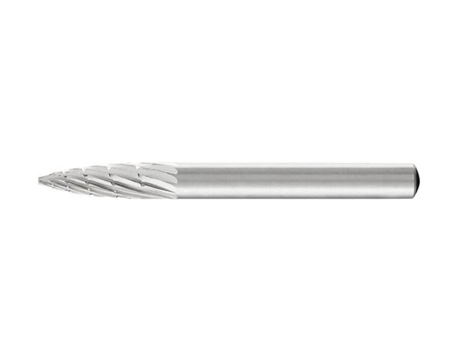 HSS-Frässtift (Rotorfräser) Schaft-Ø 6 mm, Spitzbogenform K, Zahnung 3