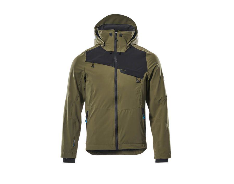 Hard Shell Jacke ADVANCED mossgrün/schwarz