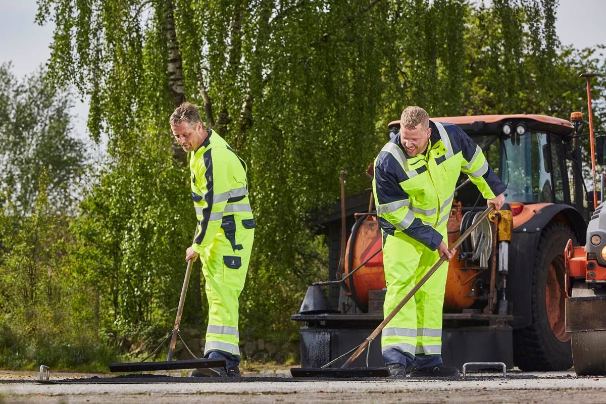 Überziehlatzhose SAFE IMAGE hi-vis gelb/marine