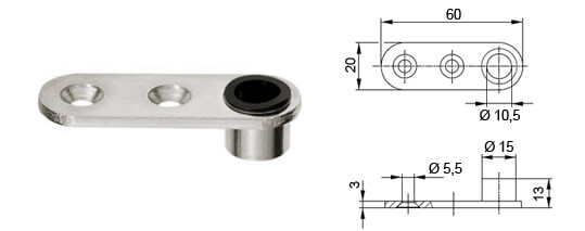 Stangenführungsplatte B 9019
