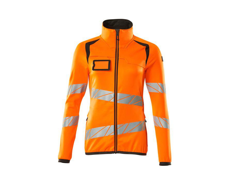 Fleecepullover mit Reißverschluss ACCELERATE SAFE hi-vis orange/dunkelanthrazit