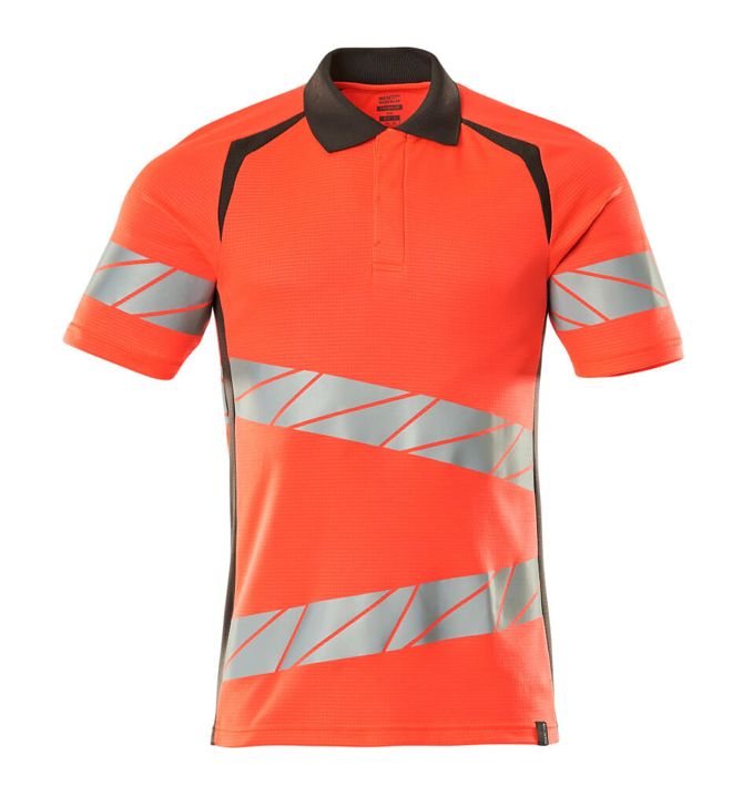 Polo-Shirt ACCELERATE SAFE hi-vis rot/dunkelanthrazit