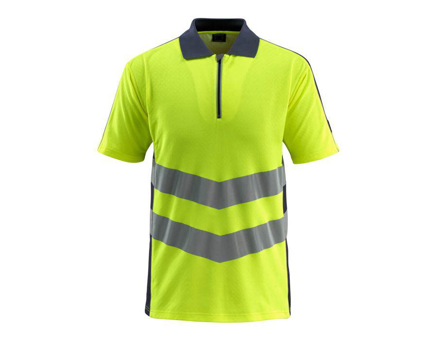 Polo-Shirt SAFE SUPREME hi-vis gelb/schwarzblau