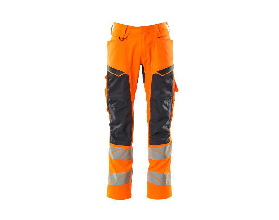 Hose mit Knietaschen ACCELERATE SAFE hi-vis orange/schwarzblau