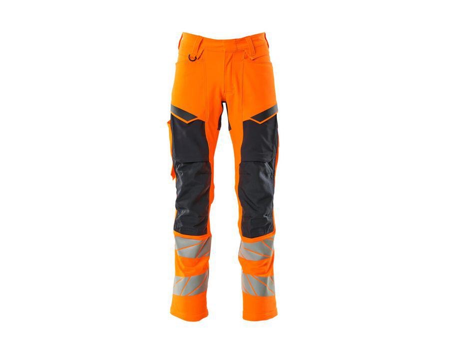 Hose mit Knietaschen ACCELERATE SAFE hi-vis orange/schwarzblau