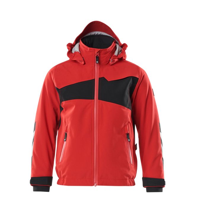 Winterjacke für Kinder ACCELERATE verkehrsrot/schwarz
