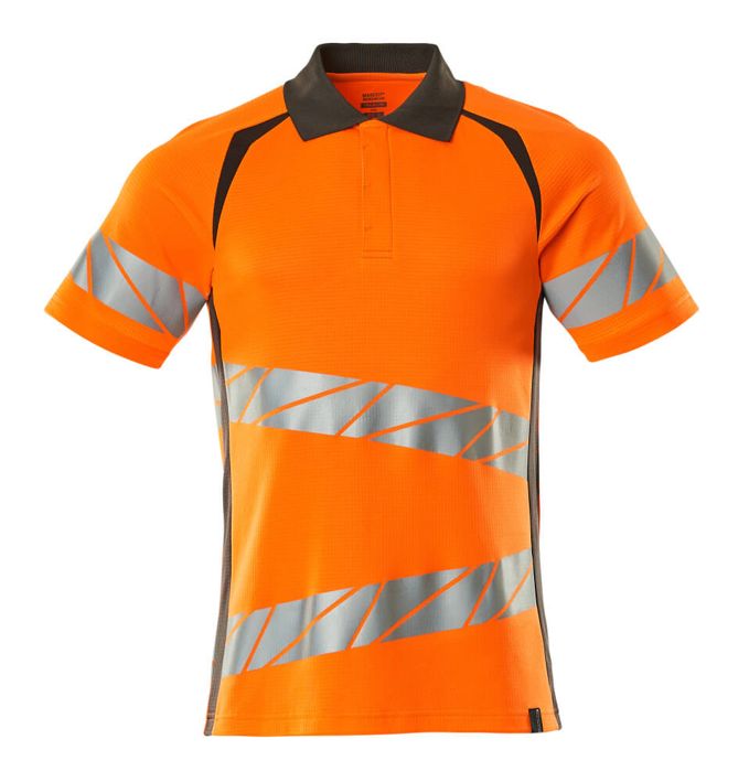 Polo-Shirt ACCELERATE SAFE hi-vis orange/dunkelanthrazit