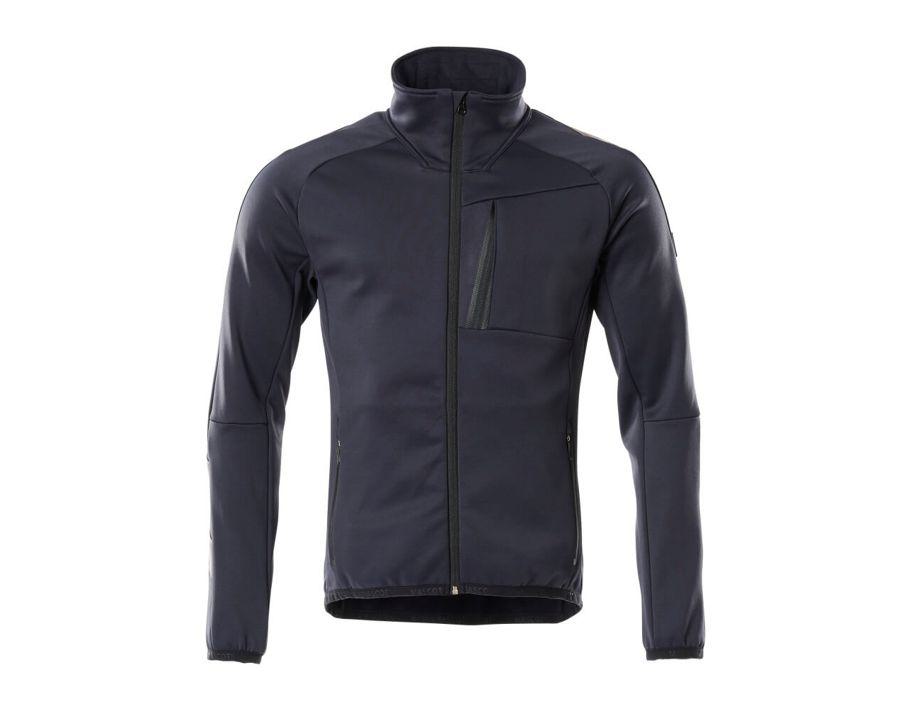 Fleecepullover mit Reißverschluss UNIQUE schwarzblau