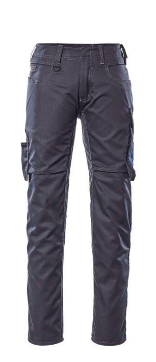 Hose mit Schenkeltaschen UNIQUE schwarzblau/kornblau