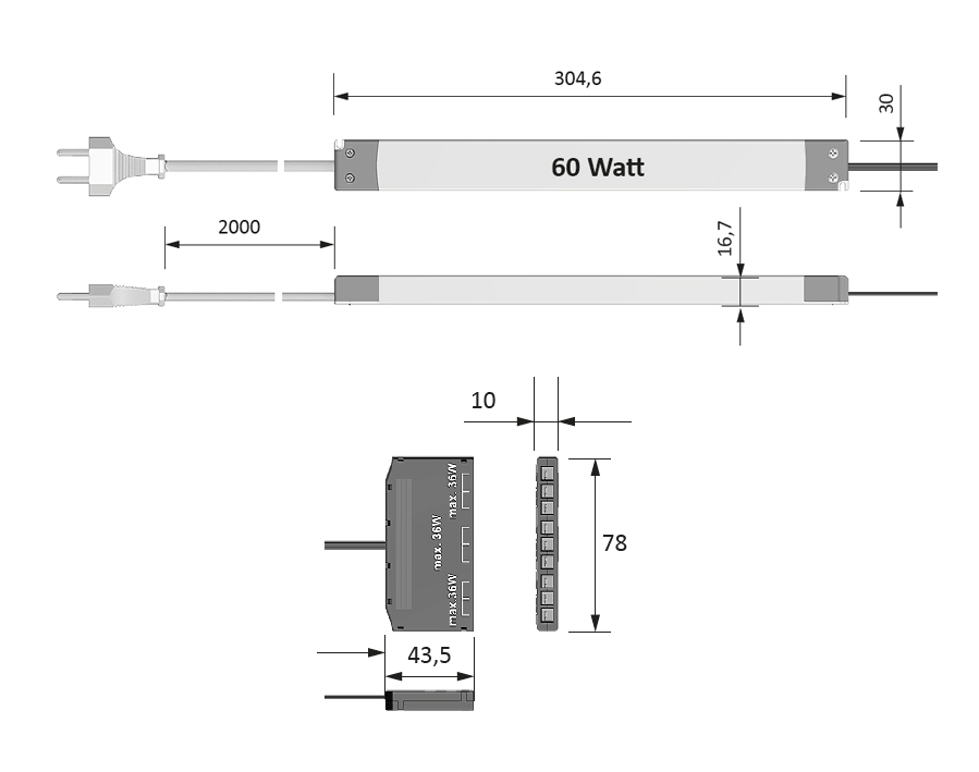 Alimentatore per LED