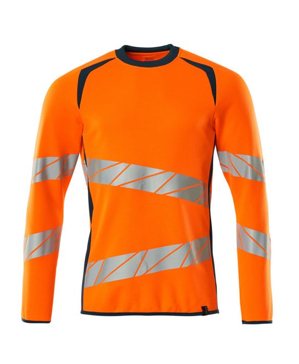 Sweatshirt ACCELERATE SAFE hi-vis orange/dunkelpetroleum