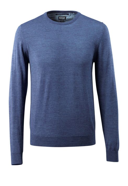 Strickpullover FRONTLINE blau-meliert