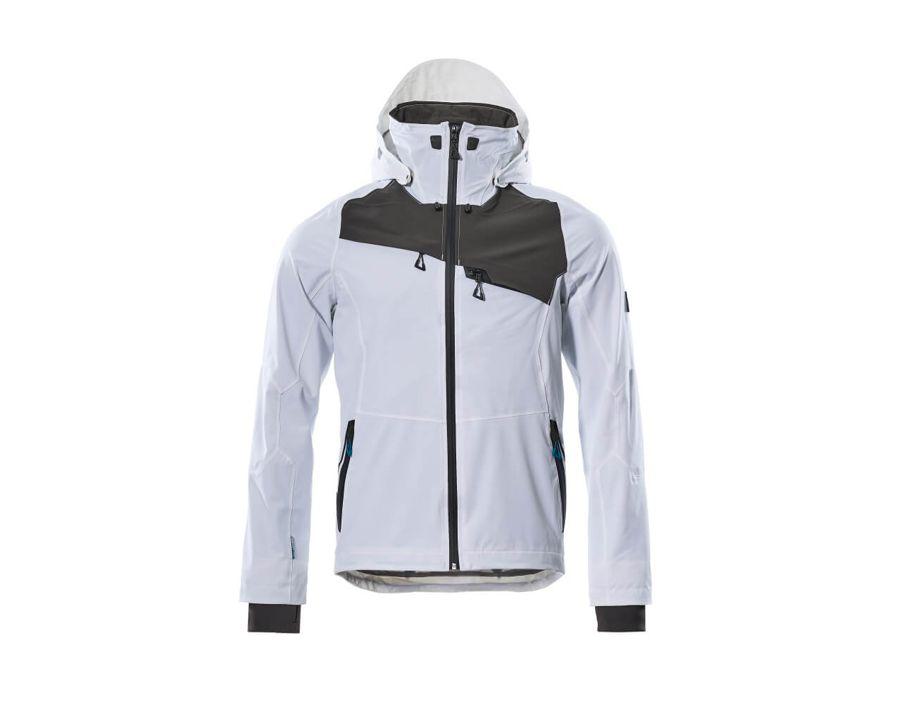 Hard Shell Jacke ADVANCED weiss/dunkelanthrazit