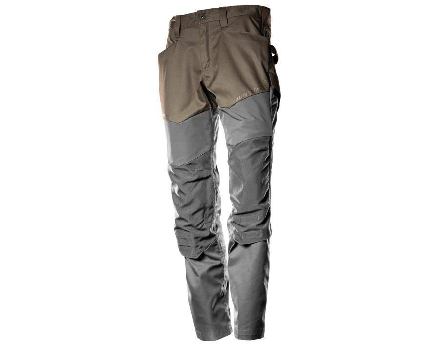Hose mit Knietaschen CUSTOMIZED dunkles sandbeige/anthrazitgrau