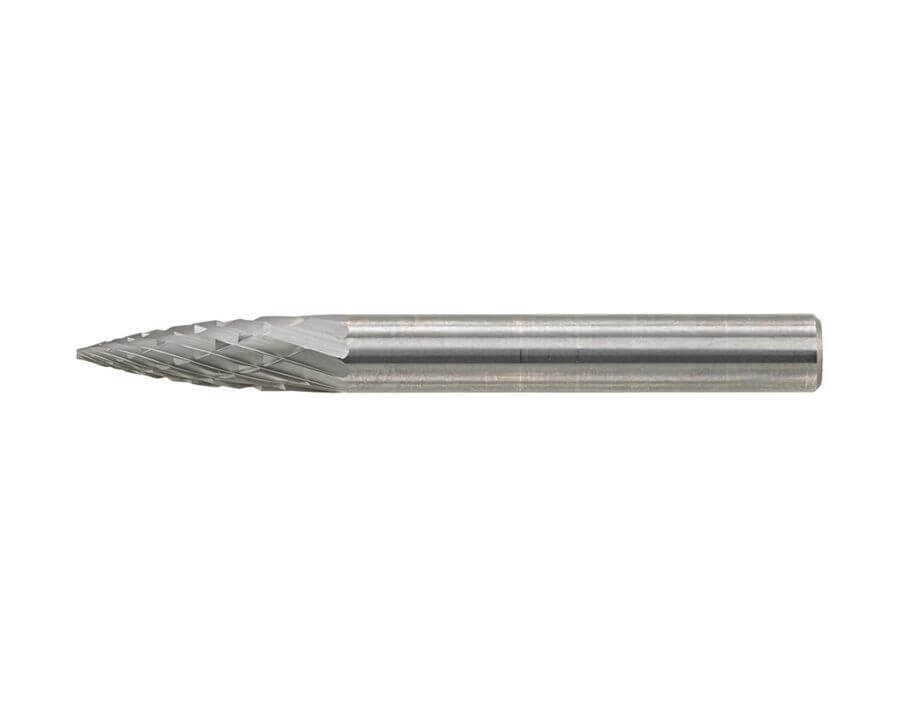 Hartmetallfrässtift (Rotorfräser) DIN 8033 – Schaft-Ø 6 mm, Spitzbogenform SPG, Zahnung C