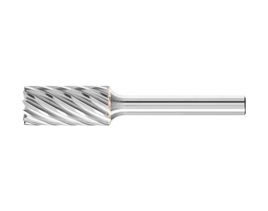 Hartmetallfrässtift (Rotorfräser) DIN 8033 – Schaft-Ø 6 mm, Zylinderform ZYA, mit Stirnverzahnung, Zahnung INOX