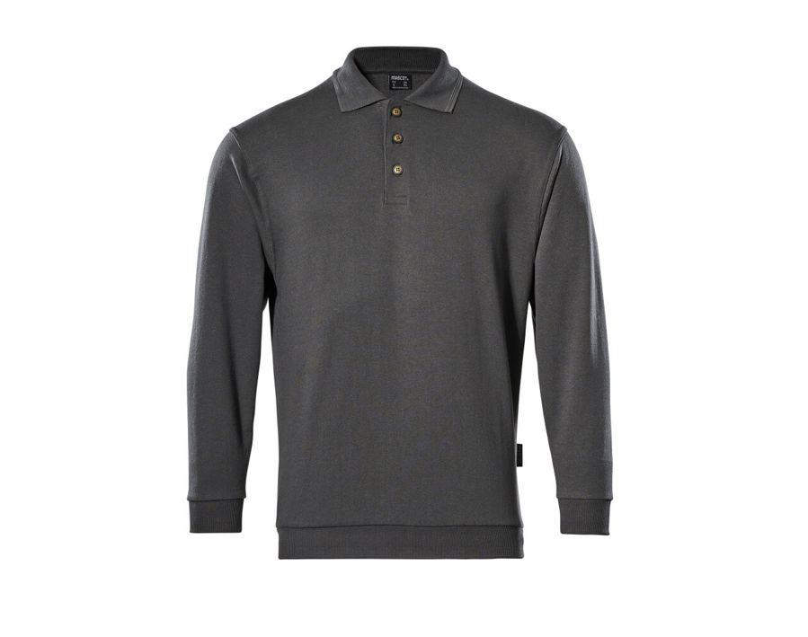 Polo-Sweatshirt CROSSOVER dunkelanthrazit