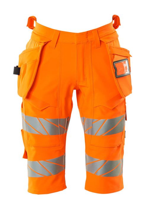 Shorts, lang mit Hängetaschen ACCELERATE SAFE hi-vis orange