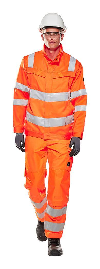 Hose mit Knietaschen SAFE LIGHT hi-vis orange