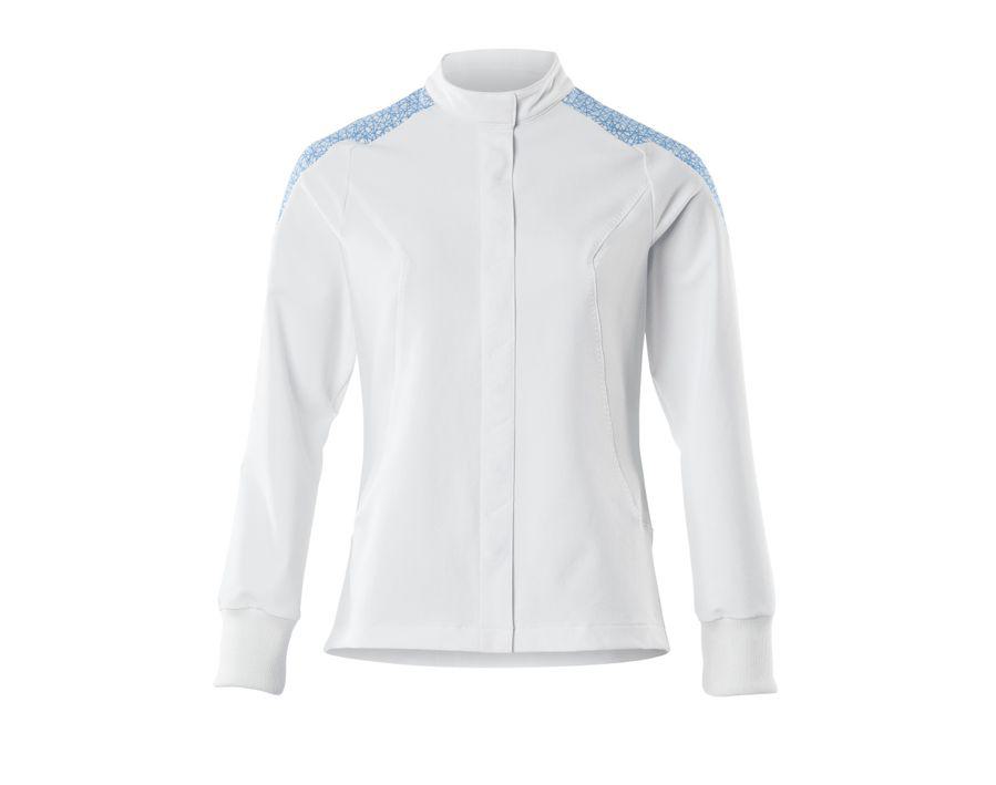 Jacke FOOD & CARE weiss/azurblau