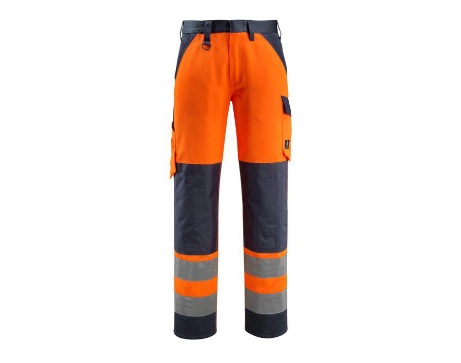 Hose mit Knietaschen SAFE LIGHT hi-vis orange/schwarzblau
