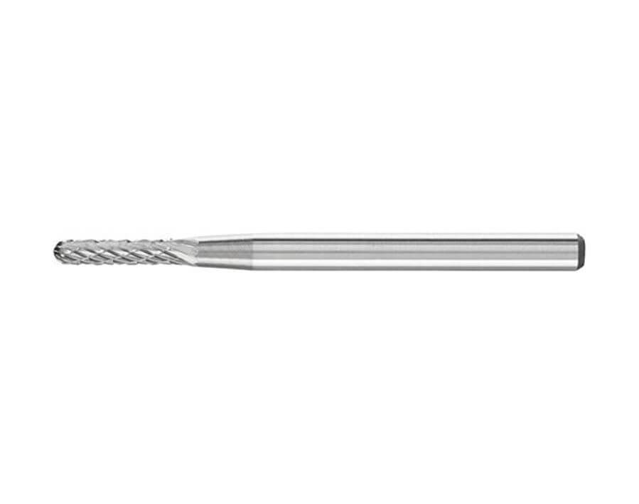 Hartmetall-Kleinfrässtift (Rotorfräser) DIN 8033 – Schaft-Ø 3 mm, Walzenform WRC, Zahnung 4