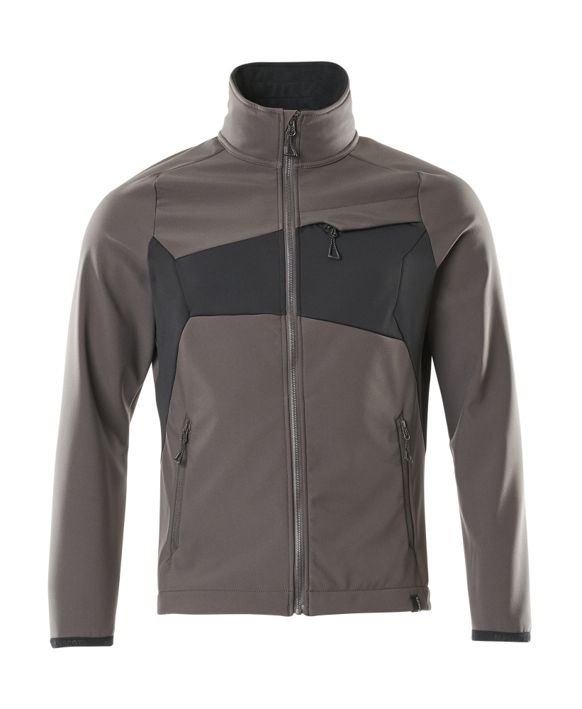 Soft Shell Jacke ACCELERATE dunkelanthrazit/schwarz