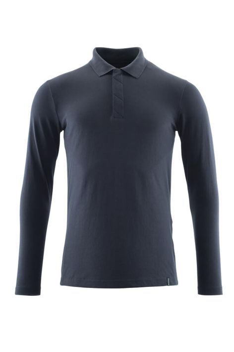 Polo-Shirt, Langarm CROSSOVER schwarzblau