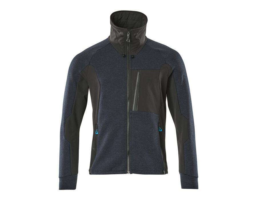 Sweatshirt mit Reißverschluss ADVANCED schwarzblau/schwarz