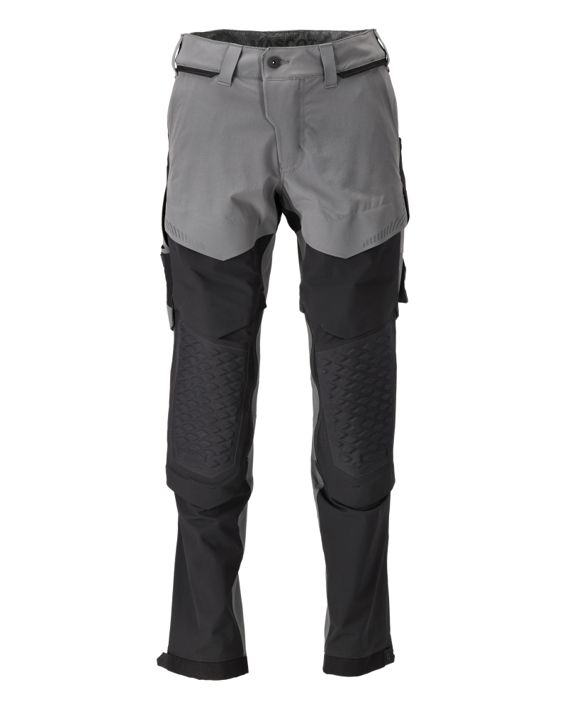 Hose mit Knietaschen CUSTOMIZED anthrazitgrau/schwarz