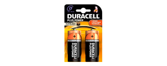 D Batterien – Duracell Plus Alkaline-Batterien