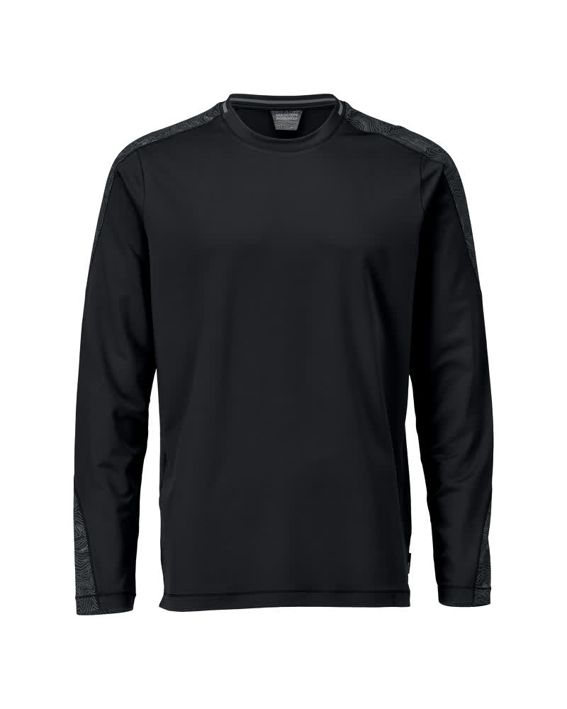 T-Shirt, Langarm CUSTOMIZED schwarz