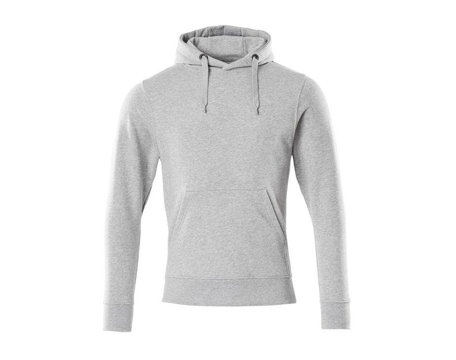Kapuzensweatshirt CROSSOVER grau-meliert