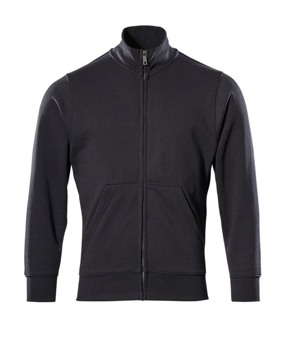 Sweatshirt mit Reißverschluss CROSSOVER schwarz