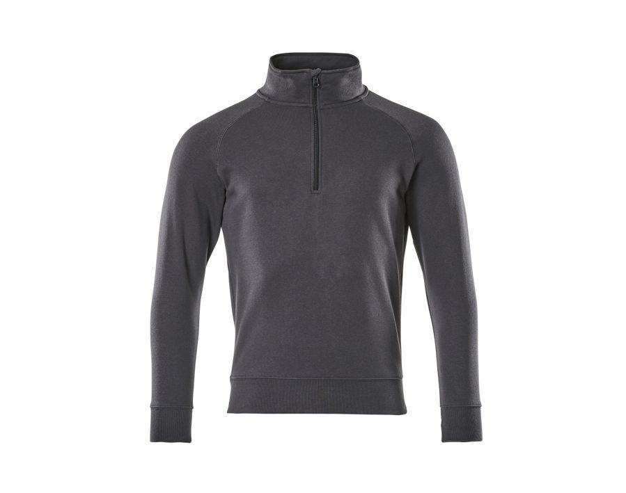 Sweatshirt mit kurzem Reißverschluss CROSSOVER schwarzblau