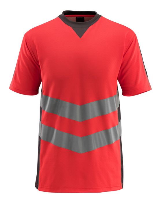 T-Shirt SAFE SUPREME hi-vis rot/dunkelanthrazit