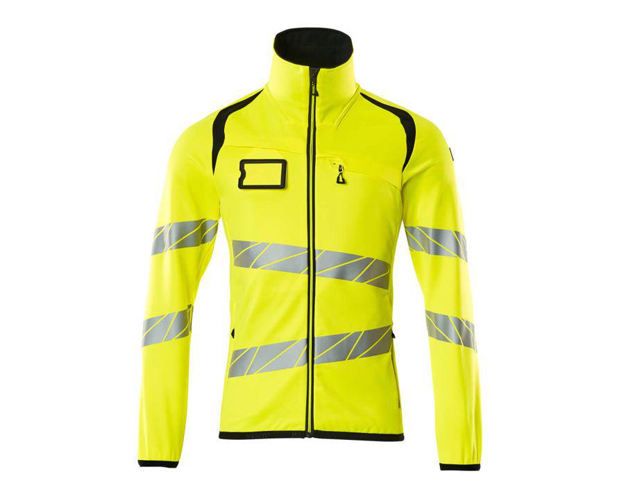 Fleecepullover mit Reißverschluss ACCELERATE SAFE hi-vis gelb/schwarz