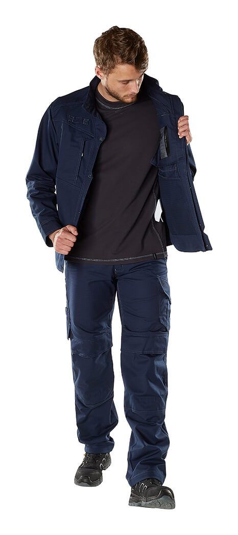 Hose mit Knietaschen MULTISAFE schwarzblau