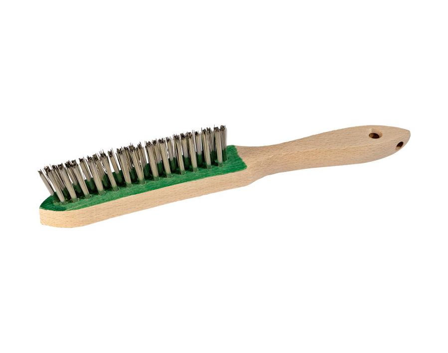 Kehlnahtbürste, rostfreier Stahldraht V4A, glatt