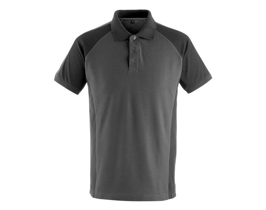 Polo-Shirt UNIQUE dunkelanthrazit/schwarz